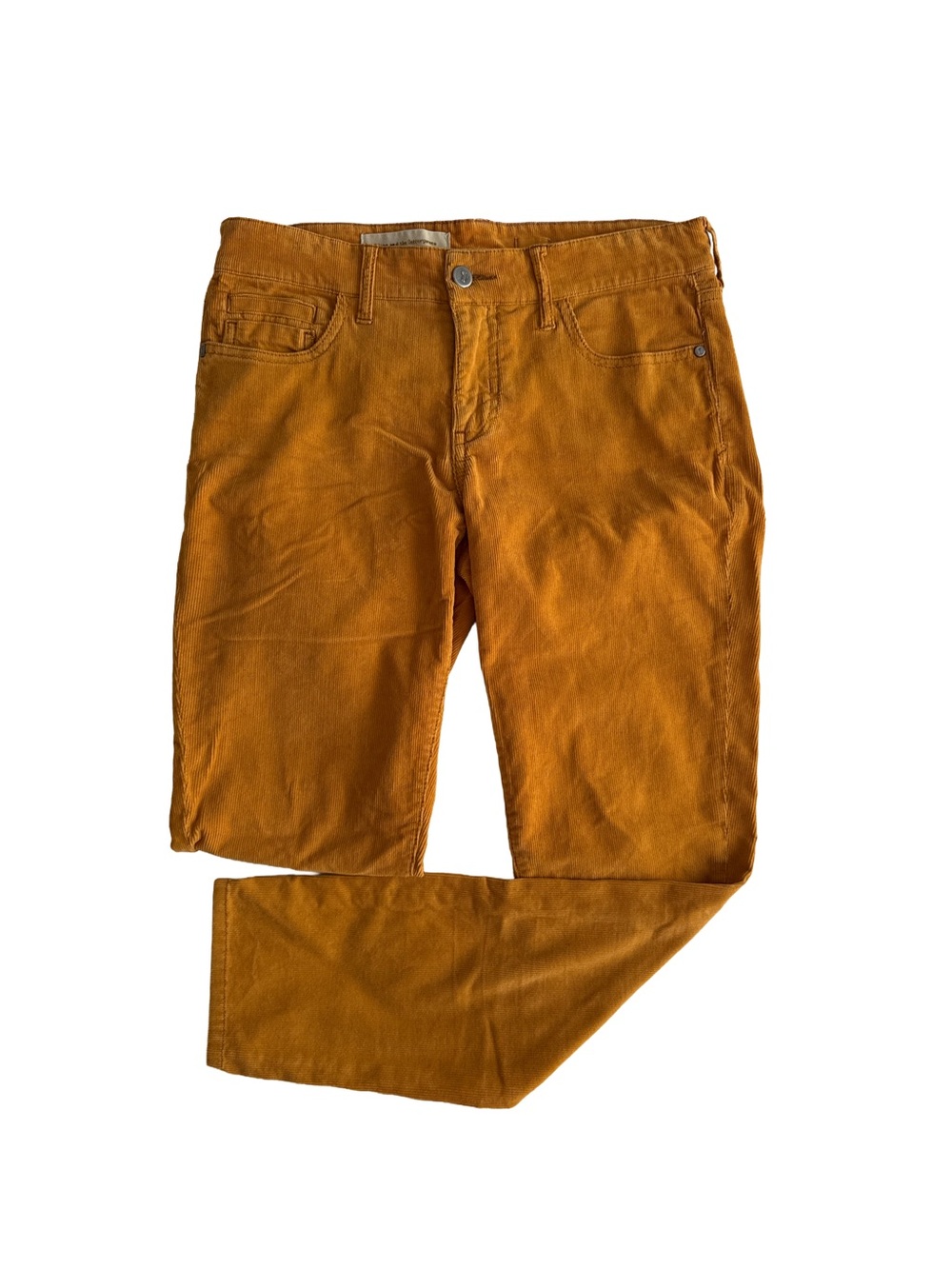 PILCRO AND THE LETTERPRESS Women’s  Stet Mustard Corduroy Straight Leg Pants 28